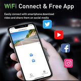 4K Front and Rear Dash Cam with WiFi